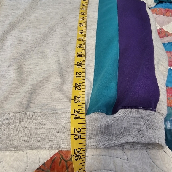 Spalding Vintage Gray, Purple, Teal Collared Polo Men's Size Large - Picture 9 of 9